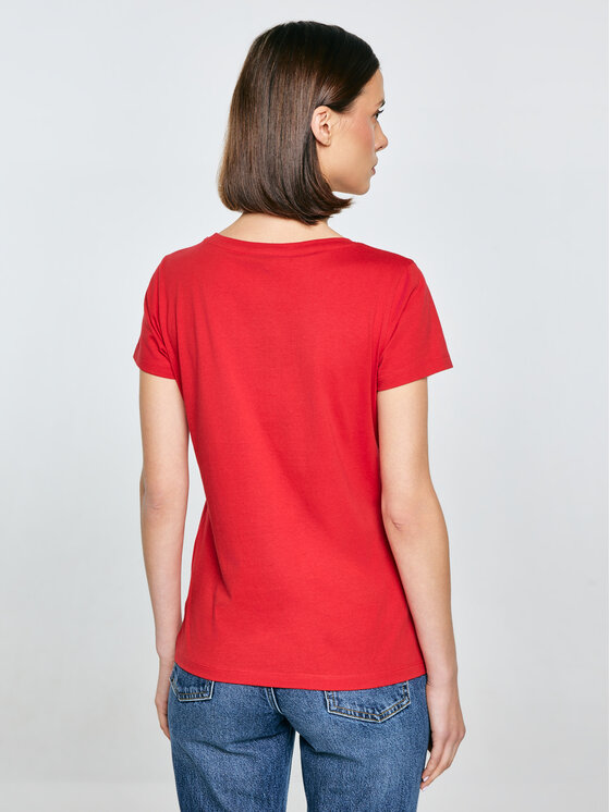 BIG STAR BIG STAR T-Shirt SERRA Czerwony Basic Fit