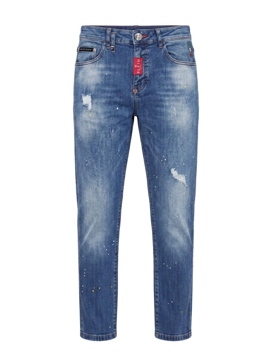 PHILIPP PLEIN PHILIPP PLEIN Jeansy 31785 Niebieski Straight Leg