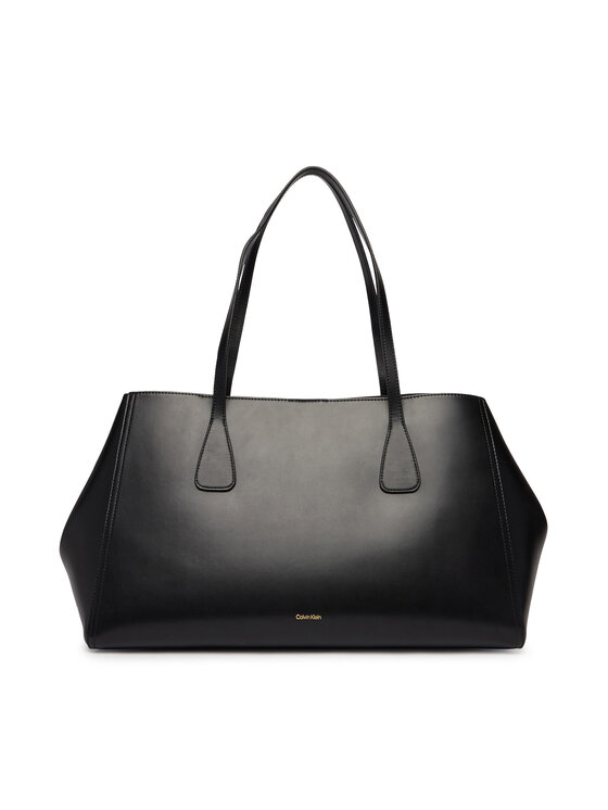 Calvin Klein Calvin Klein Geantă Ck Snap Large Tote LV04F3502G Negru