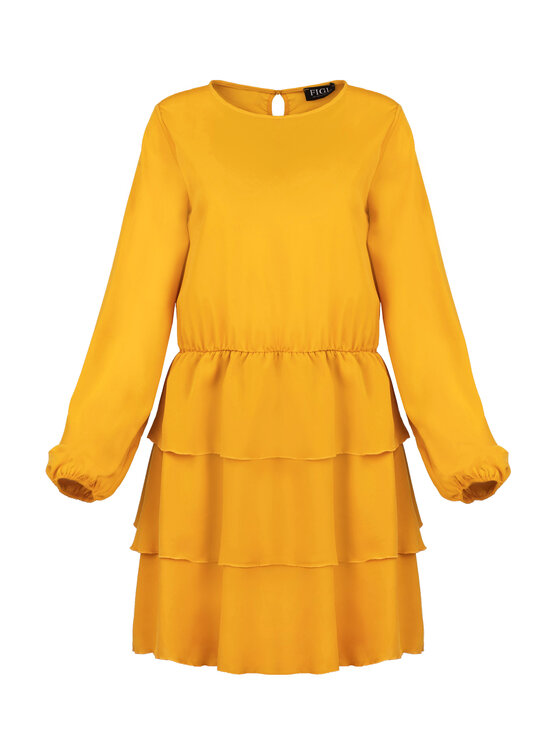 FIGL FIGLFIGL Vestito M601 Giallo Regular Fit