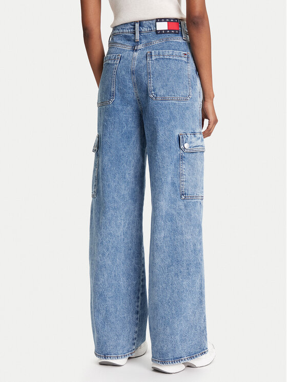 Tommy Jeans Tommy Jeans Traperice Claire DW0DW20479 Plava Wide Leg