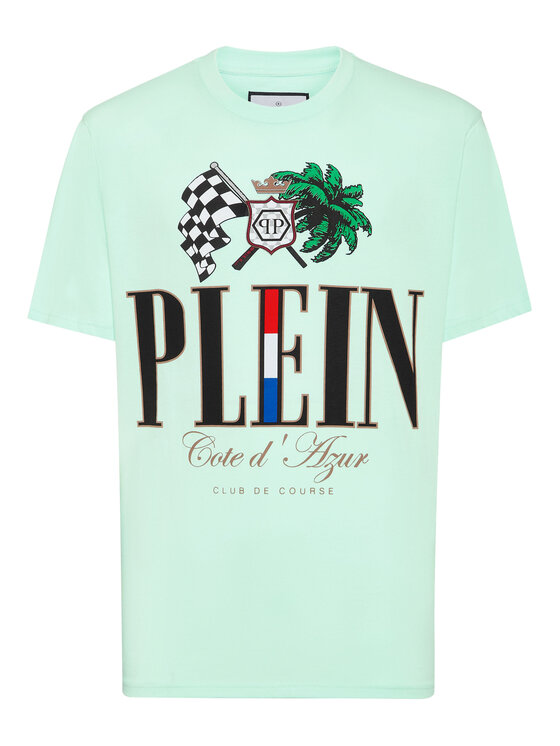 PHILIPP PLEIN PHILIPP PLEIN T-Shirt 24691 Zielony Regular Fit