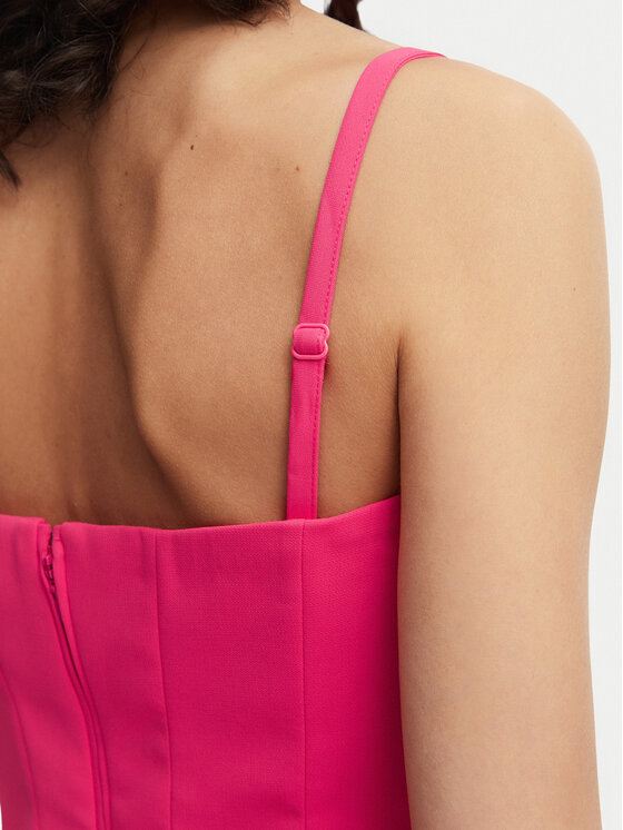 French Connection French Connection Vakarinė suknelė Tiana 719H9 Tamsiai rožinė Slim Fit