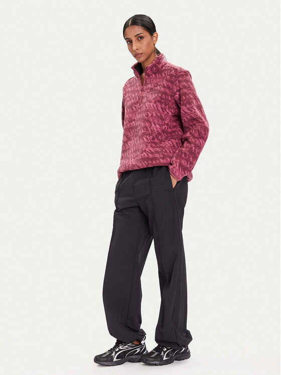 Jack Wolfskin Jack Wolfskin Flis Big Sky A65449 Bordo rdeča Relaxed Fit