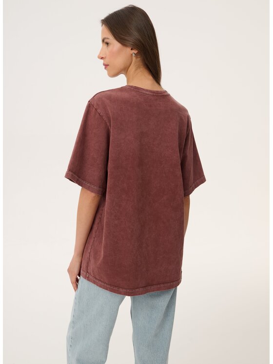 LEBRAND LEBRAND T-Shirt Danny Brązowy Regular Fit