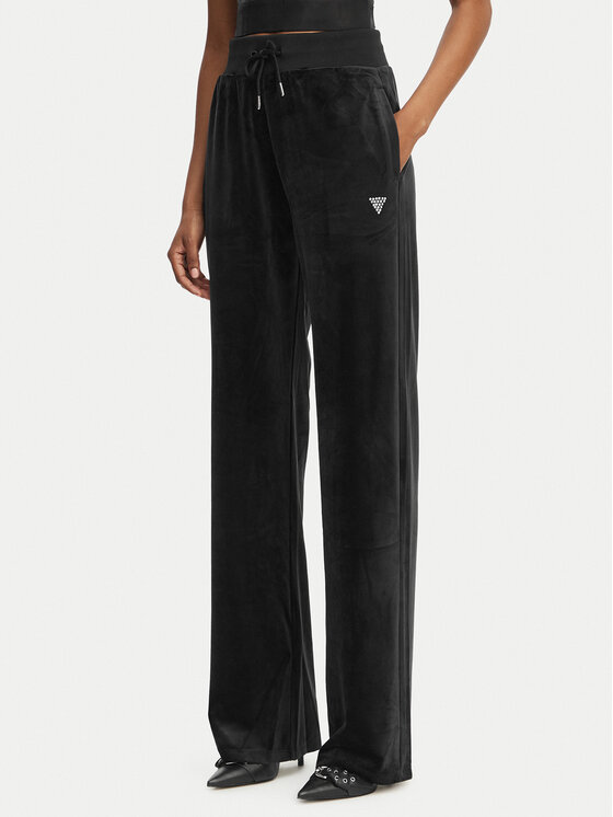 Guess Pantaloni trening V3BB26 K0232 Negru Regular Fit