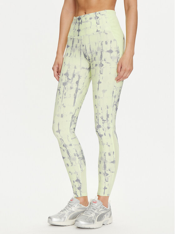 Reebok Legíny Lux Perform 100037391 Zelená Slim Fit