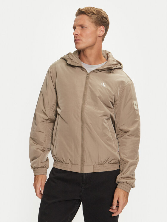 Calvin Klein Jeans Calvin Klein Jeans Giacca di transizione Harrington J30J325596 Beige Regular Fit