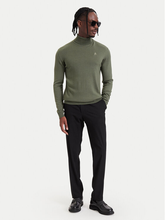 KARL LAGERFELD KARL LAGERFELD Golf 655058 564399 Zielony ciemny Regular Fit