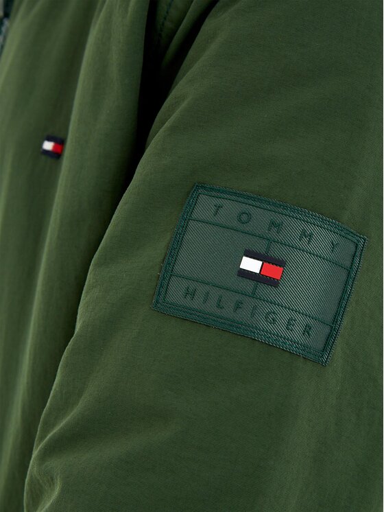 Tommy Hilfiger Tommy Hilfiger Kevad-sügis jope Essential KB0KB08337 D Roheline Regular Fit
