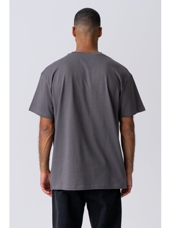 TeeShoppen TeeShoppen T-Shirt 'Oversized Collection' Szary Oversize
