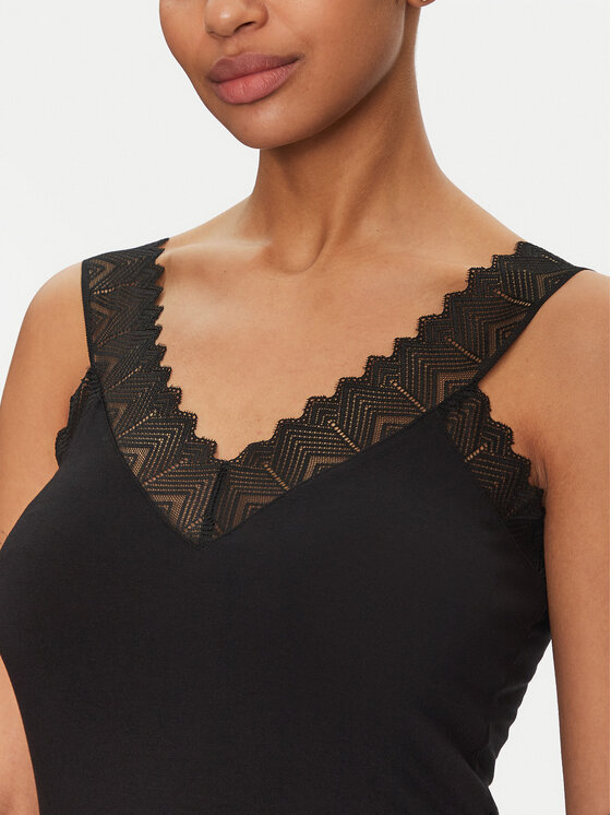 Morgan Morgan Top 242-DNAE Schwarz Slim Fit