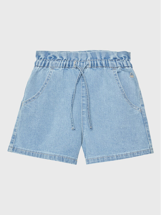 United Colors Of Benetton Pantaloni scurți de blugi 4XA2G900Q Bleumarin Regular Fit