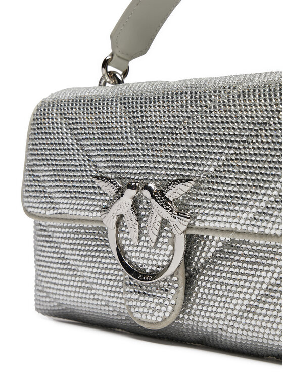 PINKO PINKO Torbica Love Lady Puff Mini Cl AI 24-25 PLTT 100044 A217 ZZFN Srebrna