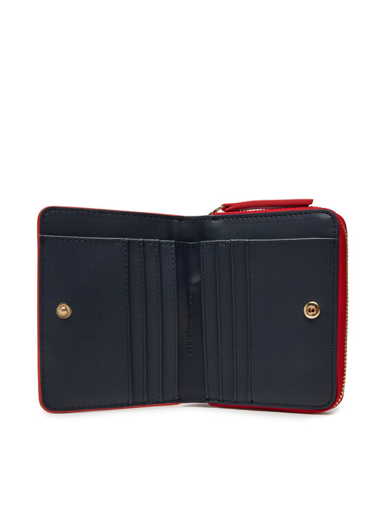 Tommy Hilfiger Tommy Hilfiger Mazs sieviešu maks Th Logotape Med Za AW0AW17408 Sarkans