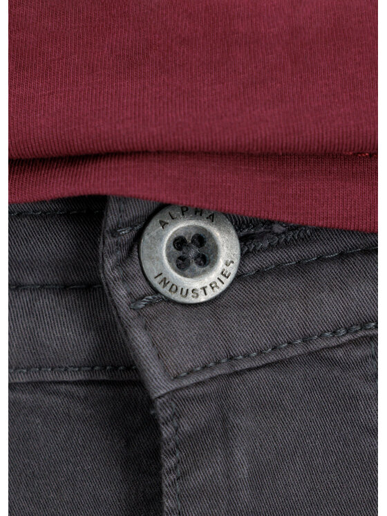 Alpha Industries Alpha Industries Bavlnené nohavice AI.188201-684 Sivá Slim Fit
