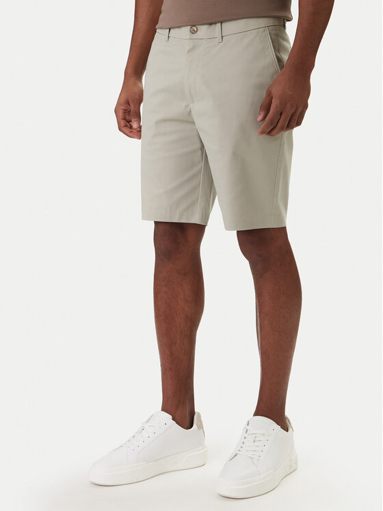 Calvin Klein Pantalon scurți din material LV04LF622G Maro Slim Fit