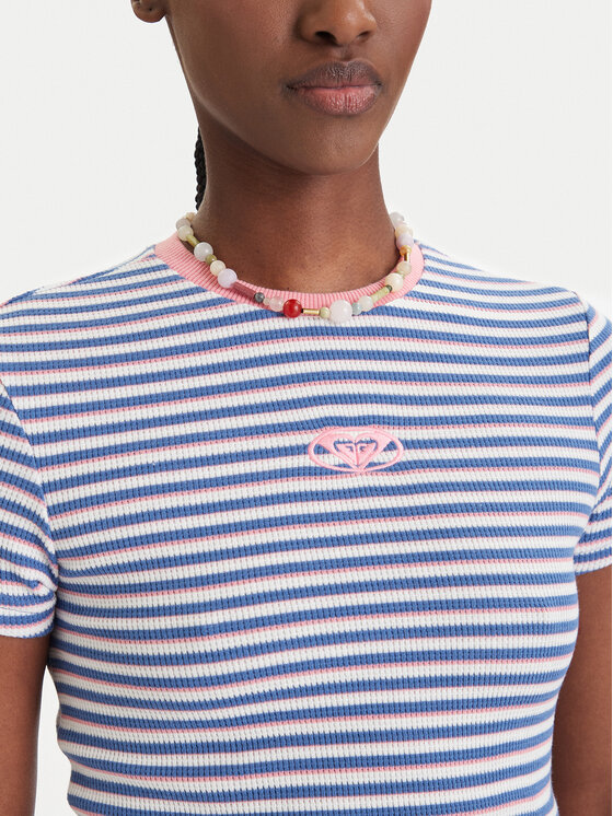 Roxy Roxy Tricou Bright Lights ERJKT04395 Albastru Slim Fit