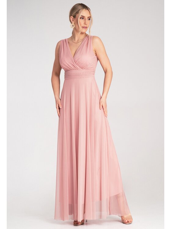 FIGL FIGL Večerné šaty M1186 Ružová Flared Fit