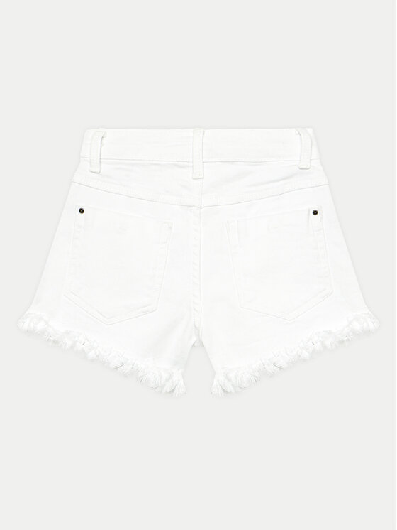 Coccodrillo Coccodrillo Szorty jeansowe WC4123201JCG Biały Regular Fit