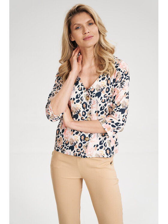 FIGL FIGL Blúzka M699 Farebná Regular Fit