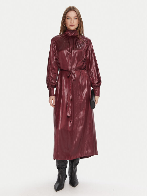 LOLA CASADEMUNT LOLA CASADEMUNT Коктейлна рокля LF2516017 Бордо Regular Fit