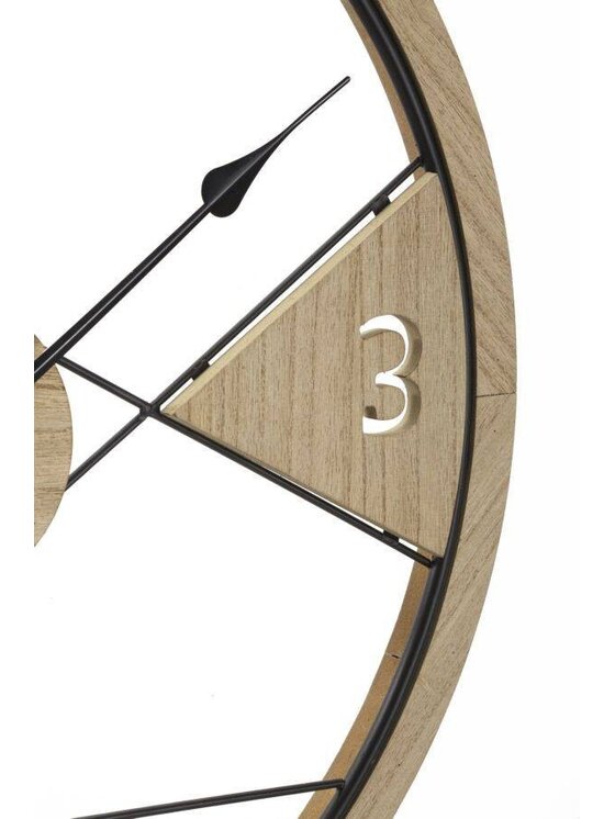 MIAhome MIAhome Zegar wiszący MDF, metal Ø 60 cm Beżowy