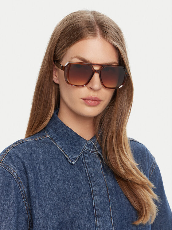 JENNY JENNY Okulary przeciwsłoneczne 4WF-018-SS25 Brązowy