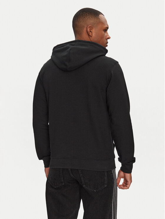 adidas adidas Mikina Trefoil Essentials JD2404 Černá Regular Fit