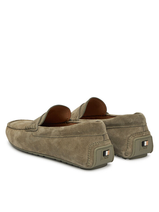 BOSS BOSS Mokasyny Noel_Mocc_sdpeb 50541750 Khaki