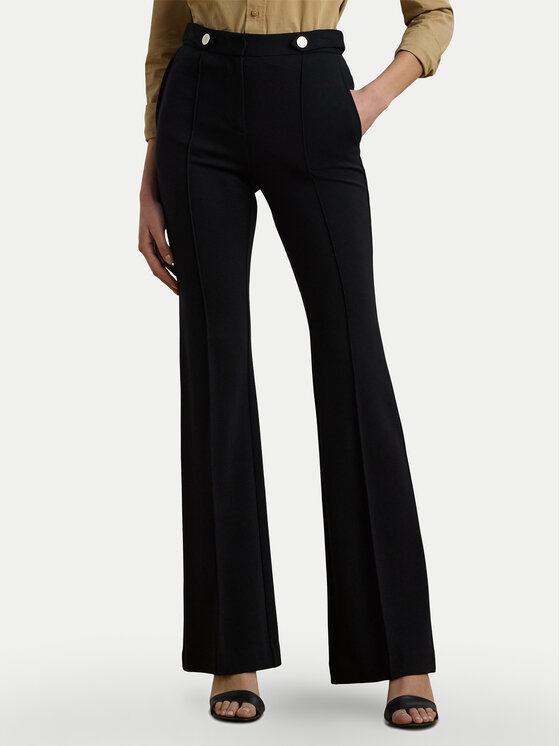 LAUREN RALPH LAUREN LAUREN RALPH LAUREN Kalhoty z materiálu 200971132001 Černá Bootcut Fit