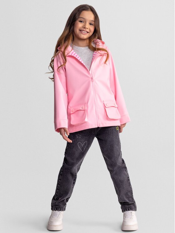 minoti minoti Kurtka przeciwdeszczowa 30COAT106 Różowy Regular Fit