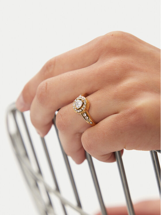Guess Guess Пръстен JUBR0467 1JW Златист