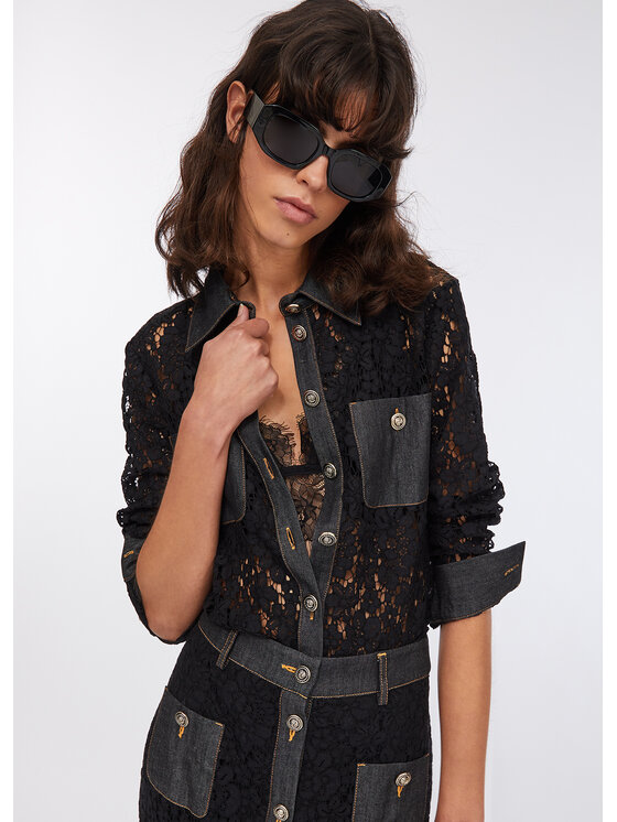 Liu Jo Liu Jo camicia di jeans UF5169J407888000 Nero Regular Fit