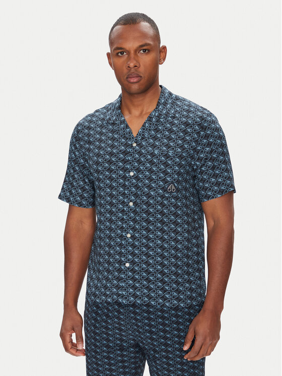 Moose Knuckles Moose Knuckles Košulja The Bay M15MT709H Tamnoplava Regular Fit