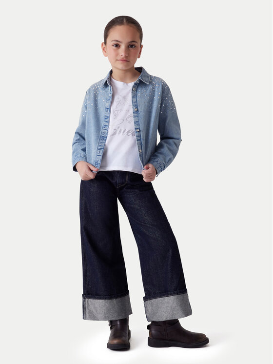 Guess Guess Majica J6RI38 K6YW4 Bela Regular Fit