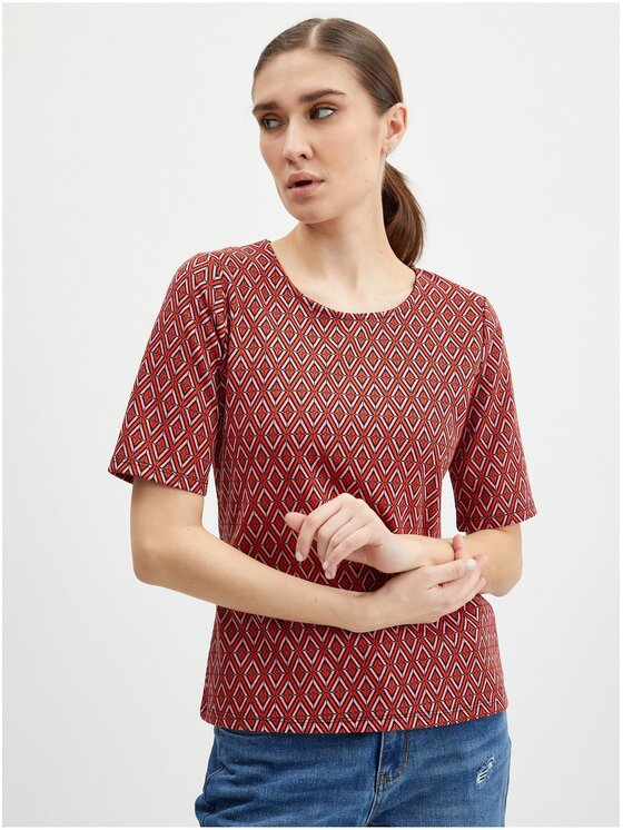 Orsay Orsay Koszula 180196224000__XL Czerwony Regular Fit