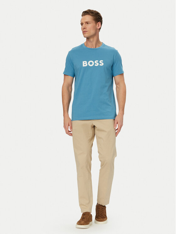 BOSS BOSS T-Shirt 50491706 Tyrkysová Regular Fit