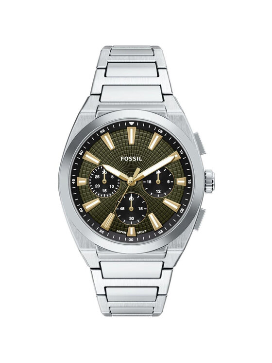 Fossil Fossil Zegarek FS6183 Srebrny