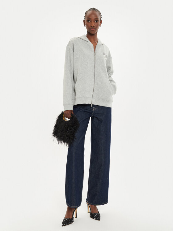 PINKO Pinko Sweatshirt Gesso Zippato 104122 A2A5 Grau Regular Fit