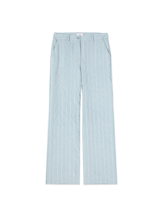 Oltre Oltre Spodnie materiałowe P01OR109251N0R4 Turkusowy Slim Fit