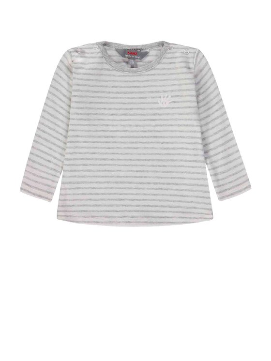 Kanz Kanz Bluzka 1846611-8095 Szary Basic Fit