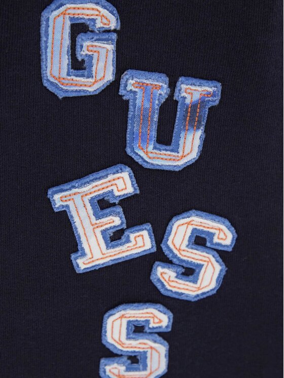 Guess Kids Guess Kids Kalhoty z materiálu 181540 Modrá Regular Fit