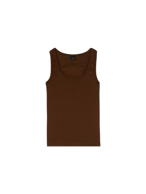 Oltre Oltre T-Shirt G08YJ004972N022 Brązowy Regular Fit