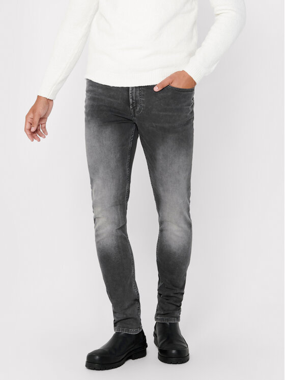Only & Sons Only & Sons Дънки Loom 22017103 Сив Slim Fit