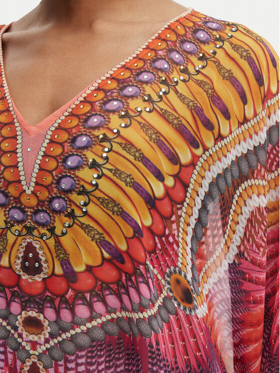 Iconique Iconique Poncho Fuego IC26-120 Multicolore Relaxed Fit