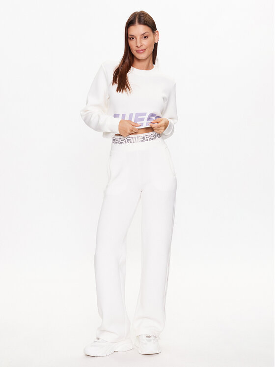Guess Guess Pantaloni da tuta V3YB03 K7UW2 Écru Regular Fit