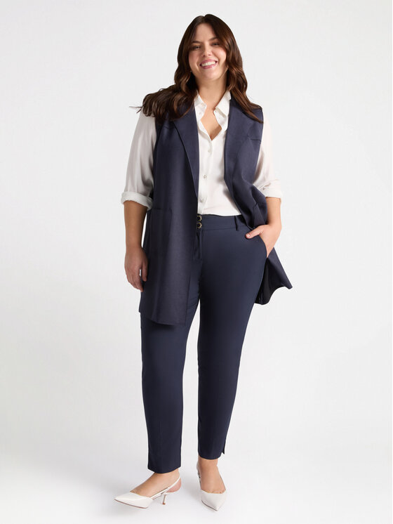 Fiorella Rubino Fiorella Rubino Pantaloni di tessuto P114T004803N034 Blu Slim Fit