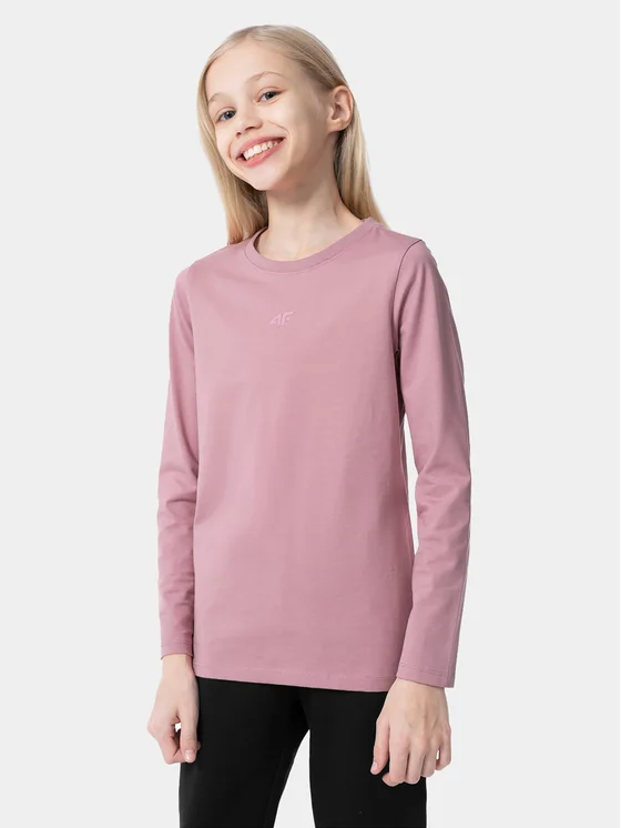4F Bluse 4FJAW23TLONF141 Rosa Regular Fit