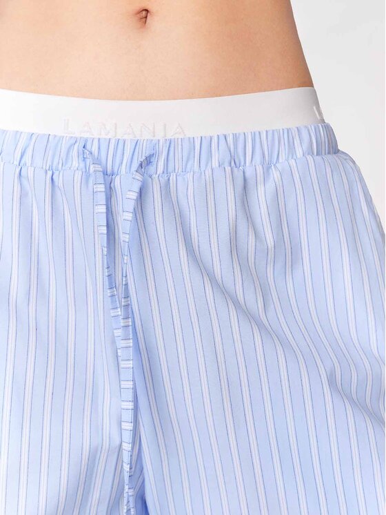 La Mania La Mania Szorty materiałowe BON BON Niebieski jasny Basic Fit